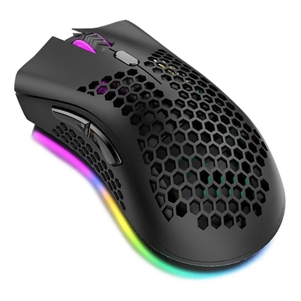 Mouse Gamer Colmeia Usb Led Rgb 7200 Dpi