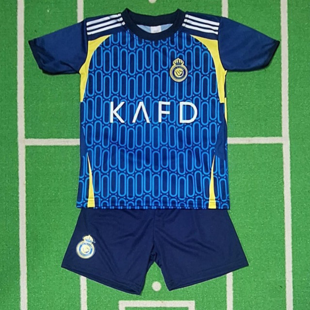 Conjunto de Time Infantil Al Nassr | Camiseta Azul Cristiano Ronaldo 06 ...