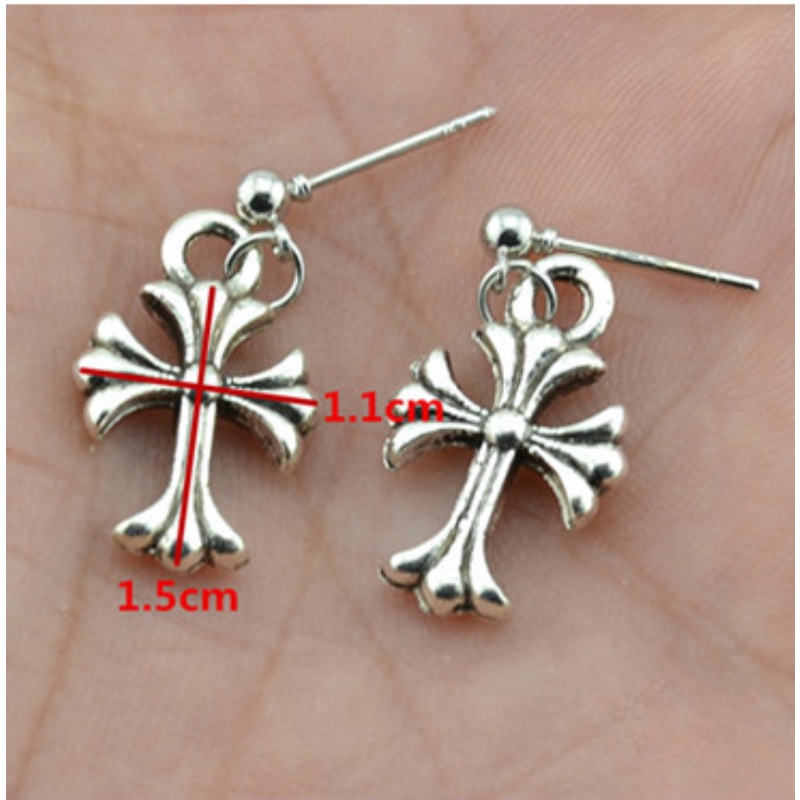 Brinco Vintage Fashion Chrome Hearts Hoop Para Homem Brincos Brinco Vintage Fashion Chrome Hearts Hoop Para Homem Brincos