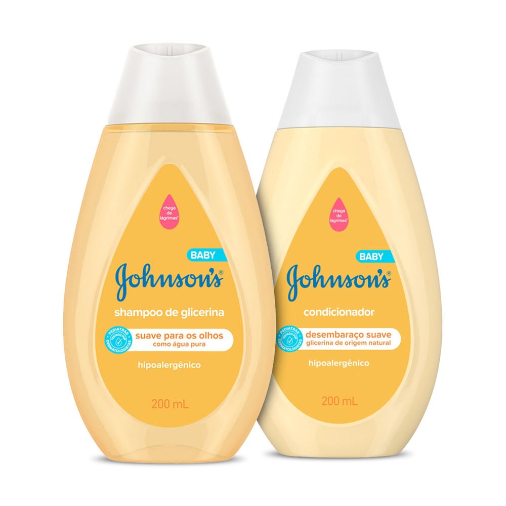 Kit Johnson'S Baby Glicerina Shampoo 400Ml + Condicionador 200Ml