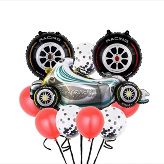 1 conjunto de corrida motocicleta látex balões orv sujeira fora-estrada  bicicleta carro banner número ballon