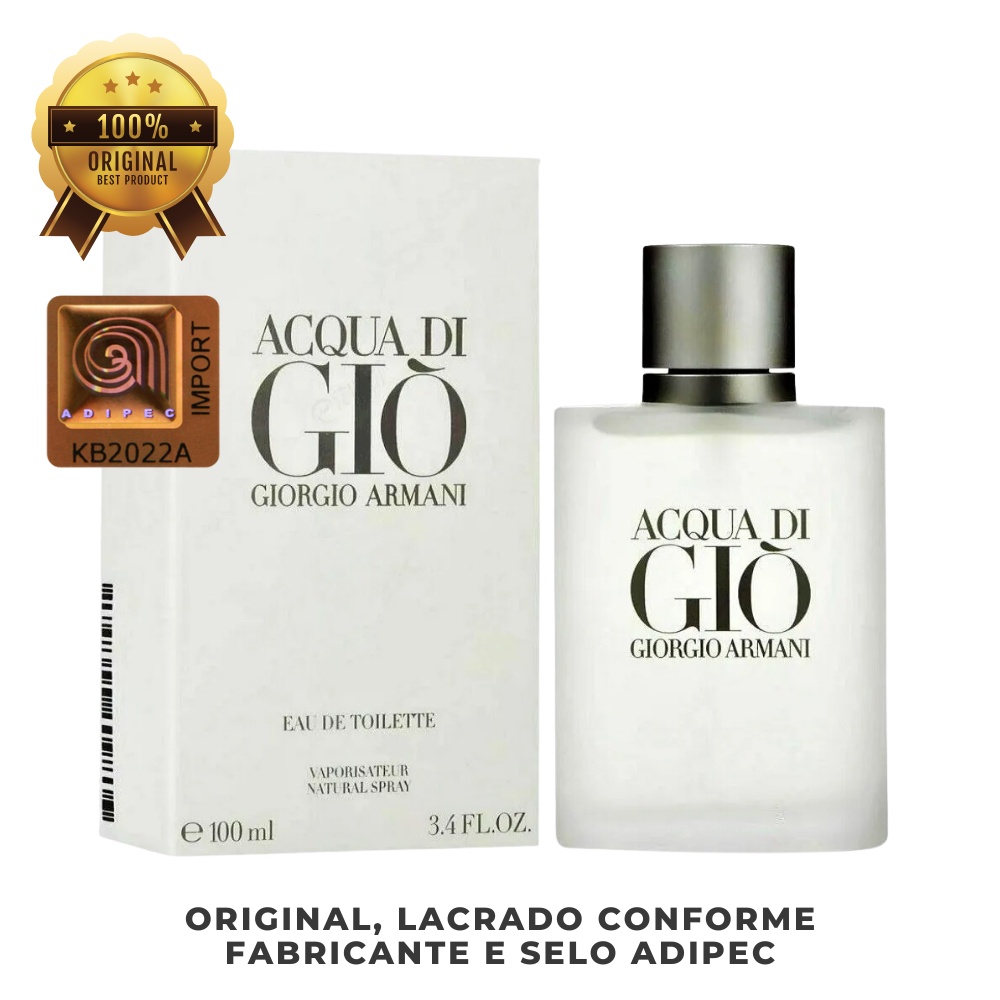 Perfume Acqua Di Gio Homme Giogio Armani EDT Masculino 100 ml