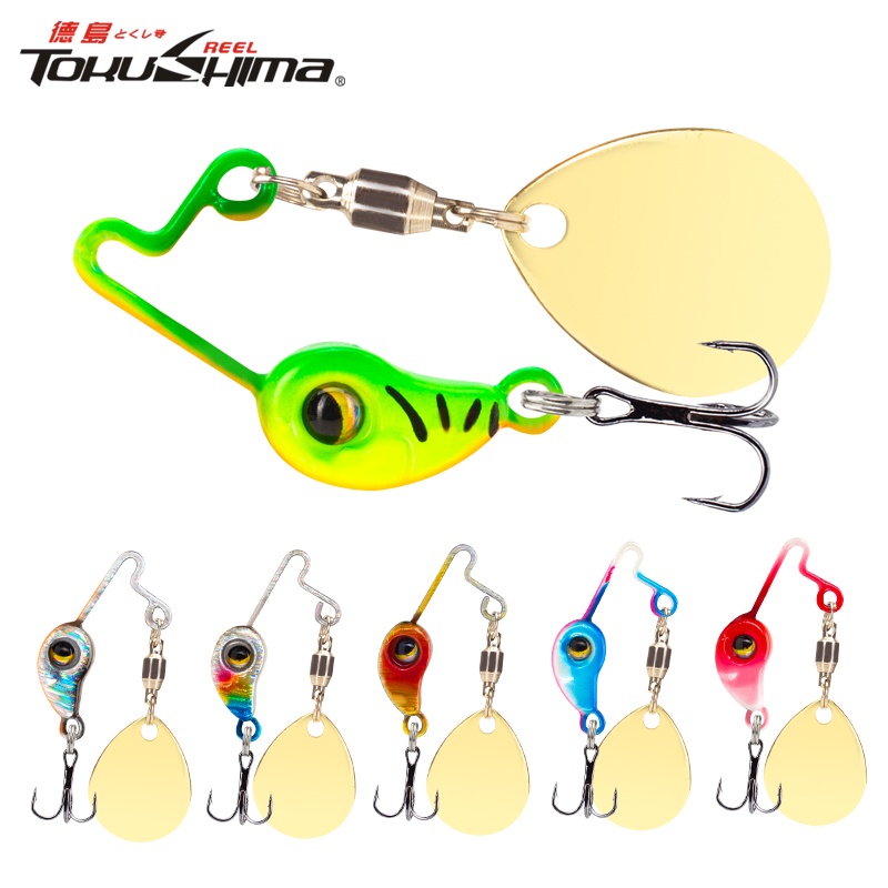 4g 8g De Isca Metálica Rotativa VIB Lure Sinking Jig Spinner Balancer 3D Eyes Hard Bait Com Dura Iscas De Pesca Colher De Anzol Tripla
