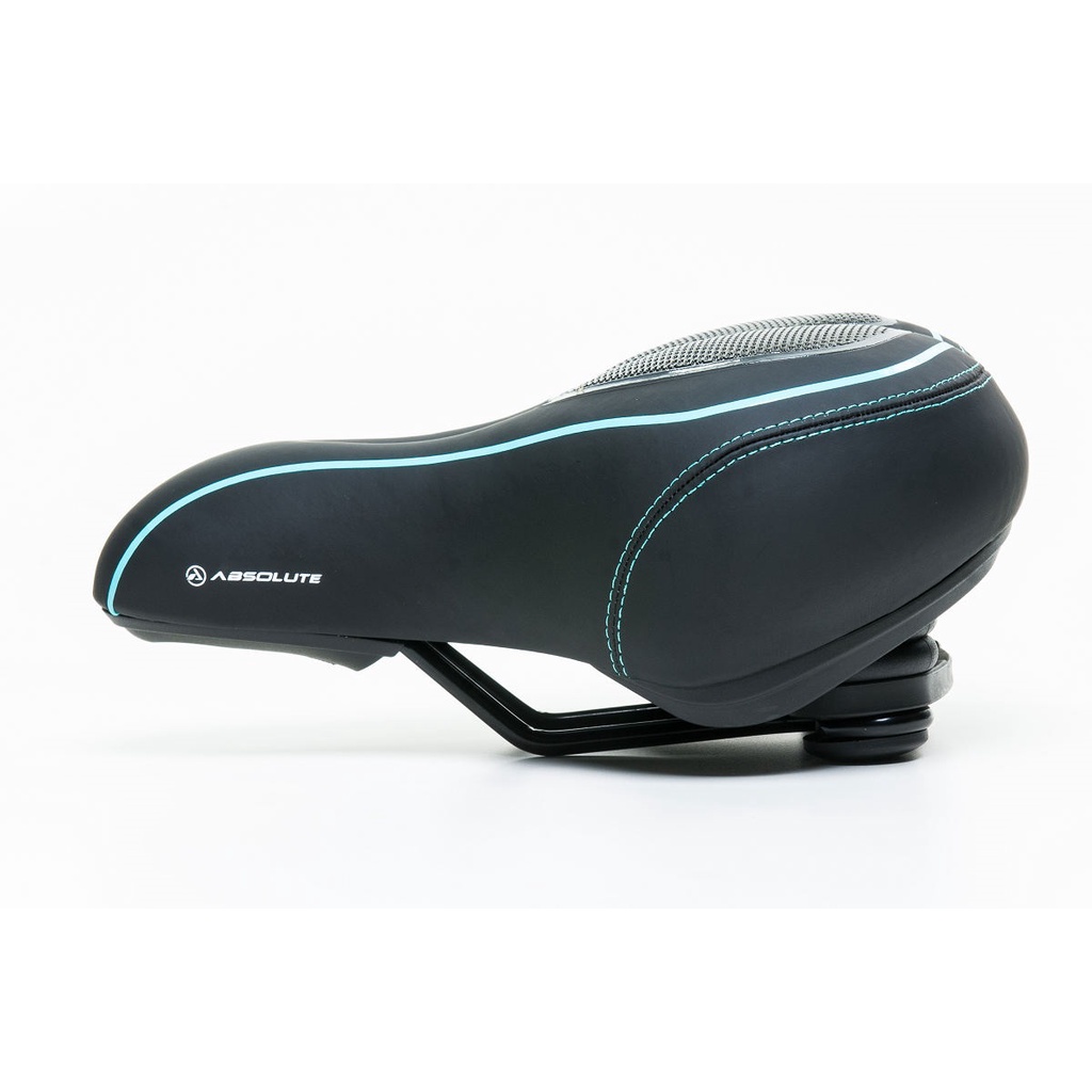 Selim Mtb Gel Absolute Pu Preto Azul Elastomero Cavidade