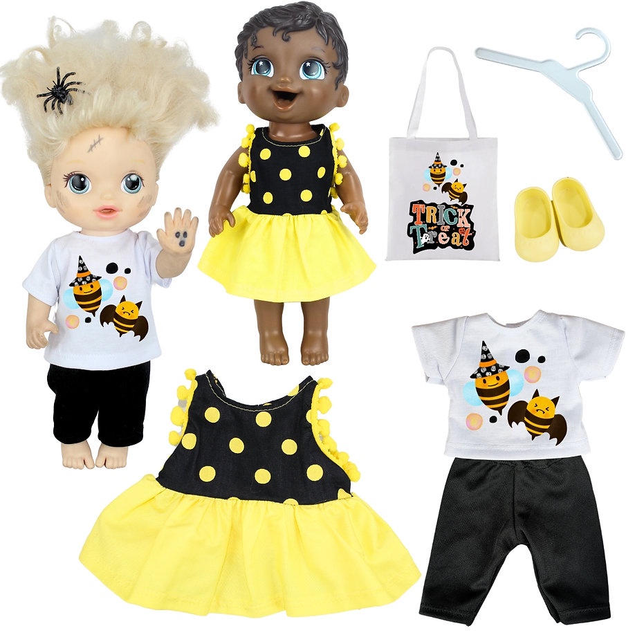 Kit roupa boneca baby alive - halloween fantasma - casinha 4 em Promoção na  Americanas