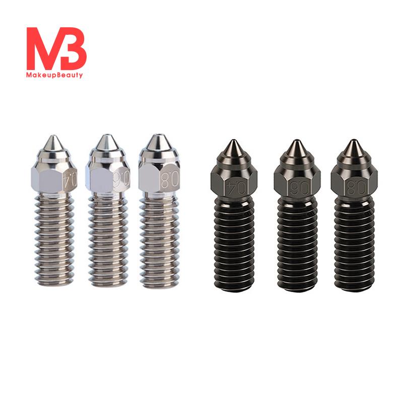 3Pcs K1 Kit De Bicos De Aço Temperado 600mm/S Impressão De Alta Velocidade Para K1/K1 Max/CR-M4 Impressora Silver 0.4/0.6/0.8mm Acessórios Impressoras