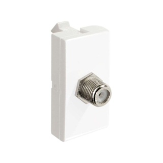 Módulo Pró tomada coaxial tv branco Alumbra