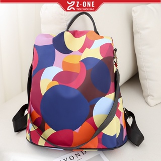 Nova Mochila Oxford Cloth Backpack-Design Impresso Moderno , Grande Capacidade , Bolsa Clássica Para Livros De Viagem Com Alça De Ombro Única , Anti-Roubo