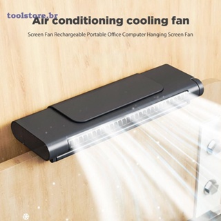 { Novo } Ventilador De Ar Condicionado Com Tela De Computador Sem Lâminas Recarregável 2000mAh Ferramenta De Luz
