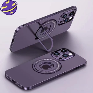 capa Magnética Para Telefone Capinha Iphone 15 14 13 12 Pro Max 15Plus Anel Oco Fosco De Proteção Anti-Queda
