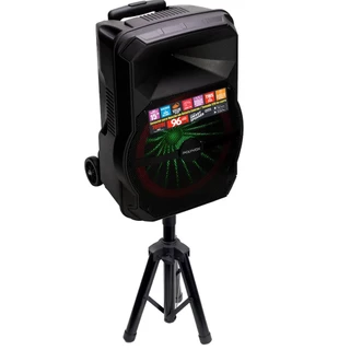 Caixa De Som Amplificada Xc-715T Polyvox Bluetooth Usb 700w 10h bateria + Pedestal Tripé