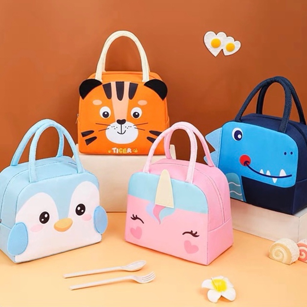 Lancheira Térmica Infantil Ilustrações Bolsa Desenho Bebes