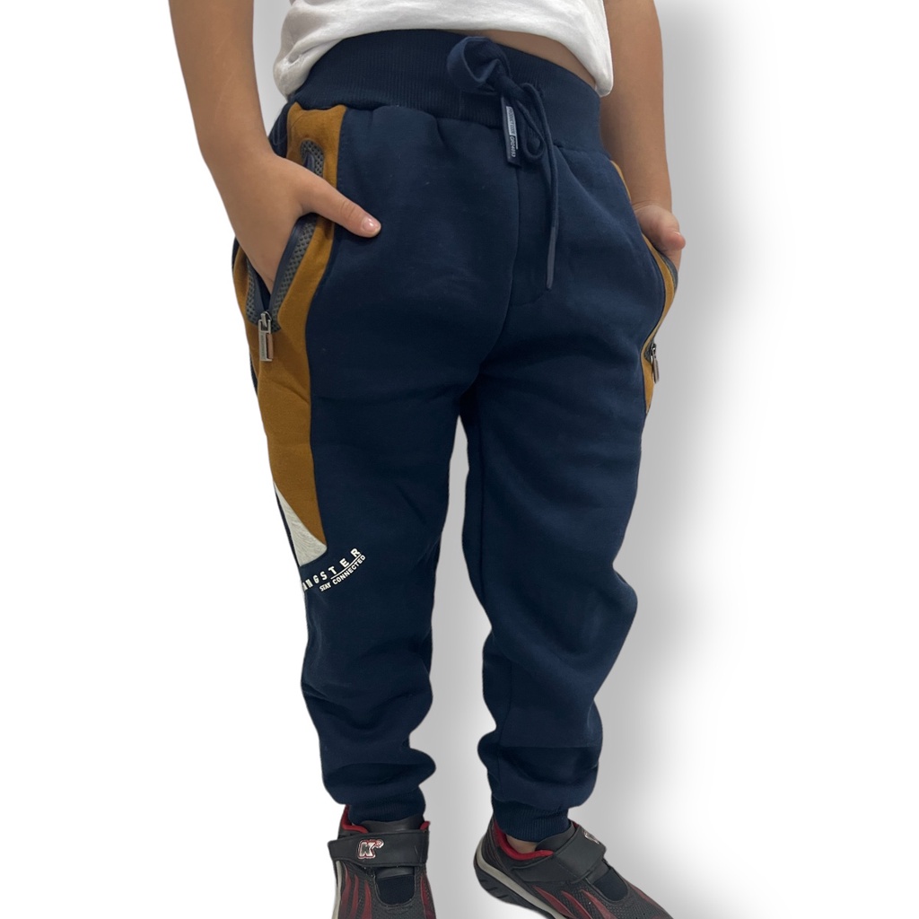 Calça Moletom infantil Menino Flanelada De Frio Gangster Shopee