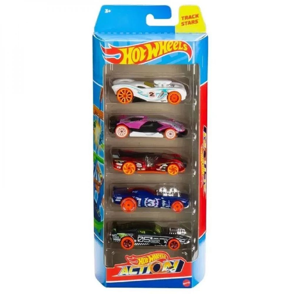 Pack Hw com 5 Carrinhos Action Hot Wheels 1806 Hly66 Shopee Brasil