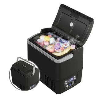 Geladeira Portátil Resfriar 18L 12V 24V Bivolt Preta com Bluetooth em Oferta na Shopee