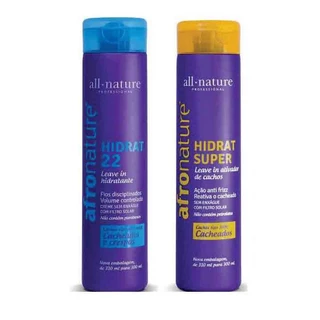 Ativador de Cachos Hidratante Super + Hidrat 22 Creme Sem Enxague Afro Nature - All Nature A Escolher