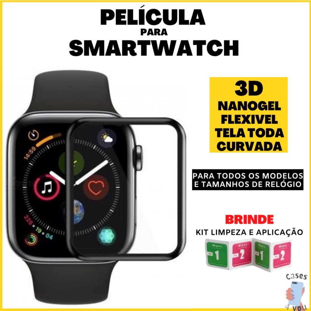 SmartWatch 14 Multifuncional Premium + 4 Pulseiras Extra de Brinde / O