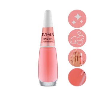 Esmalte Impala A Cor da Moda Transparente Rosado Sem Pressa