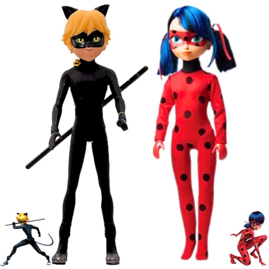 Boneca Miraculous Ladybug & Cat Noir The Movie Cat Noir - Shoptoys  Brinquedos e Colecionáveis