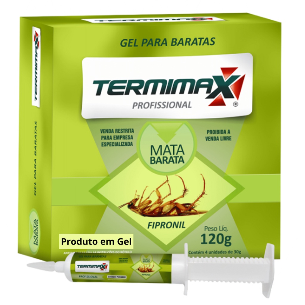 Gel para eliminar baratas kit com 4 bisnagas 30g cada, total 120g ...