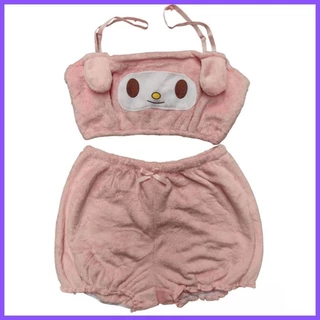 Pijama Pelúcia Melody Rosa M