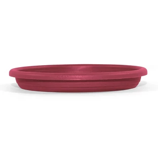 Prato para Vaso Plástico Redondo Rosa 17x17cm Atlas