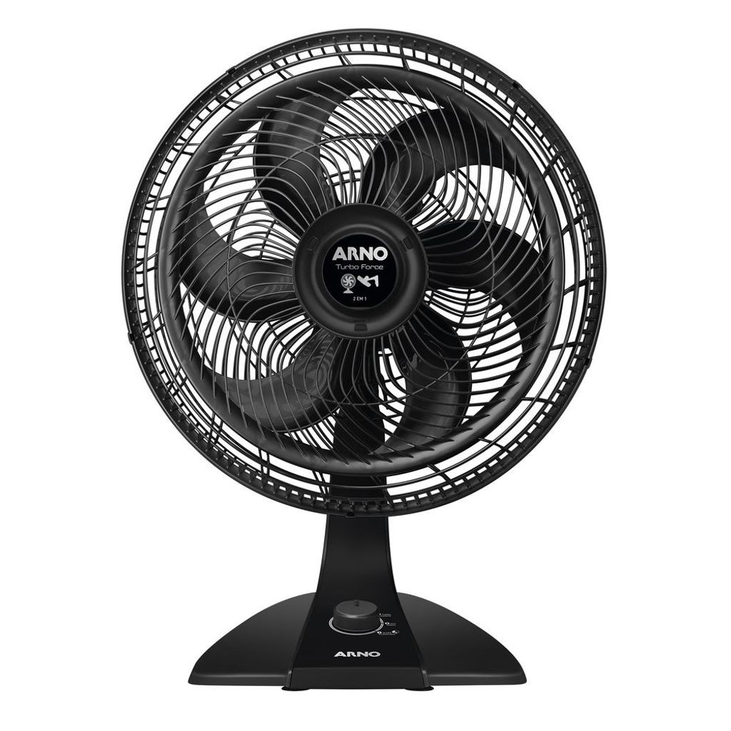 Ventilador Arno Turbo Force 2 em 1 Preto VF42 - 127v Garantia estendida