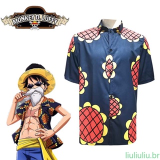 Unisex One Piece Luffy Cosplay Traje, Roupa Diária, Performance de