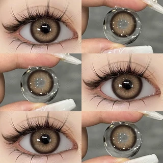 Lente De Contato ASURA Brown Eyeshare 1Pair 14.5mm Nature Big Eyes Colorida Anual Softlens em Oferta na Shopee