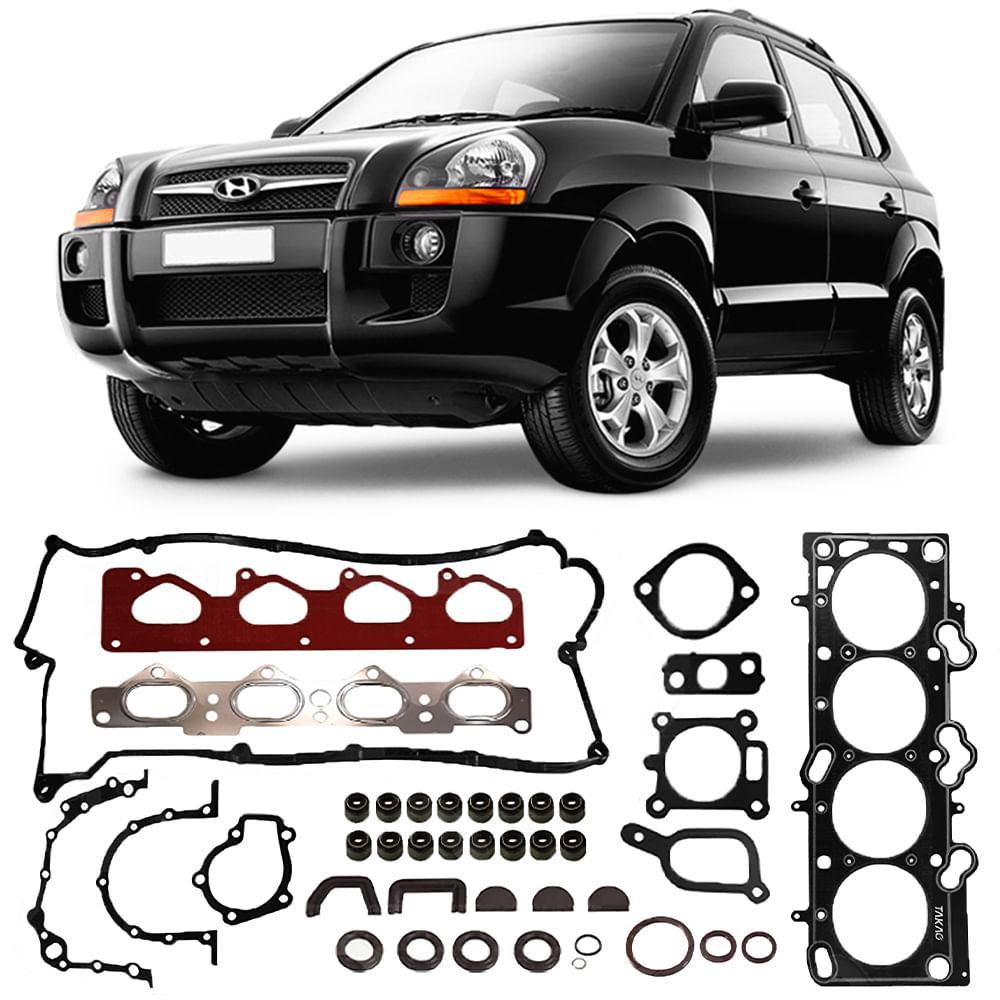 Jogo Junta Motor Com Retentor Hyundai Tucson Completo Takao | Shopee Brasil