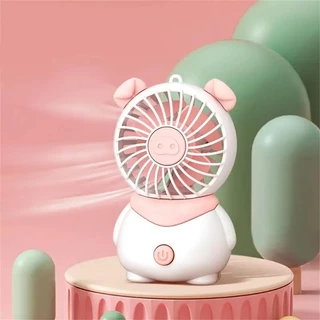 Mini Ventilador Recarregavel USB Ventilador De Mesa Vento Forte Usinho Fofo Portátil