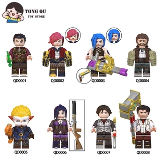 Minifiguras de Jogo LOL jinx Building Block Doll Collection Modelo de Coleção de Bonecas de Aniversário