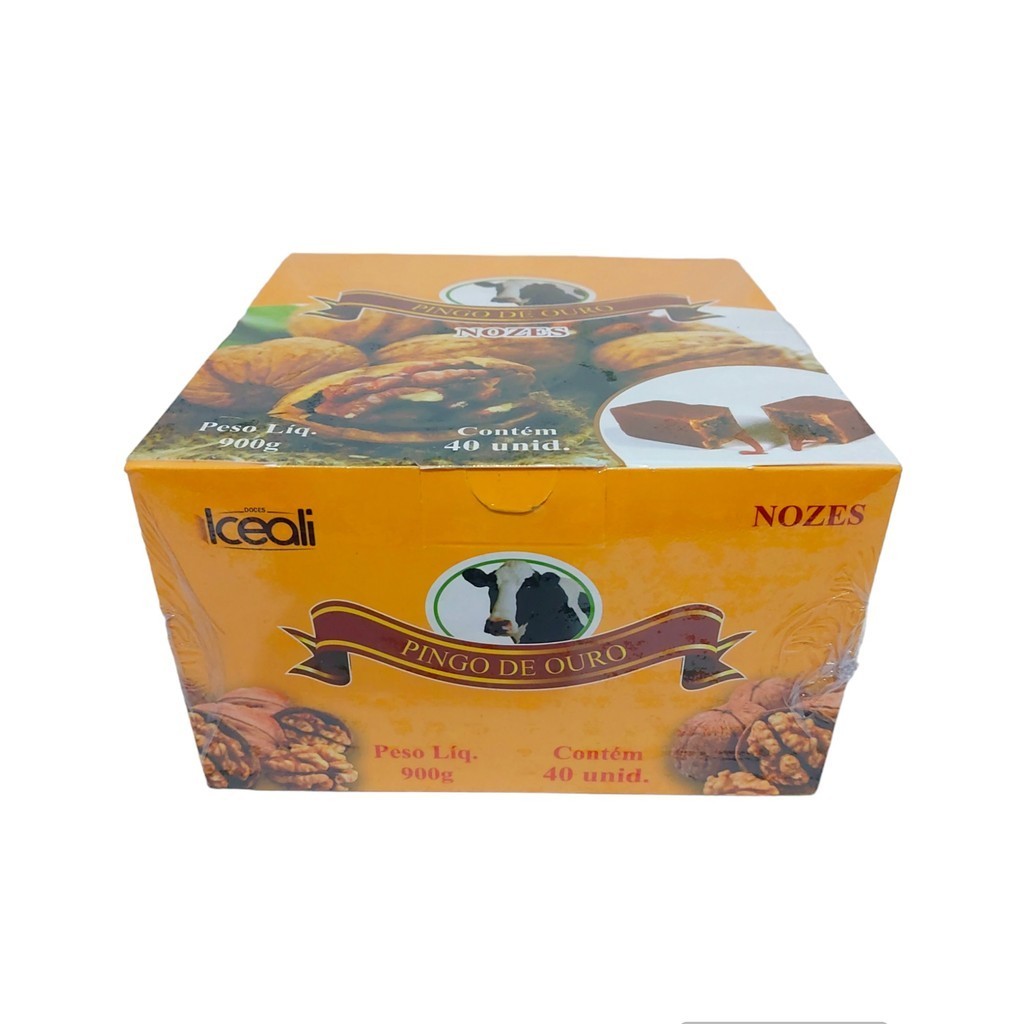 Pingo De Ouro Com Nozes Doce De Leite Iceali Caixa Com 40 Unidades