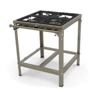 Fogão Industrial a Gás Progas 4 Queimadores Aço Inox Escovado com Registro para Forno PMI-402 em Oferta na Shopee
