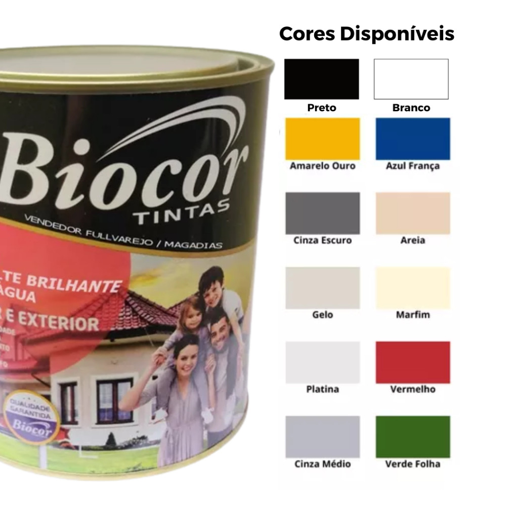 Tinta Esmalte A Base De Água Para Portão Ferro Janela Piso Azuleijo ...