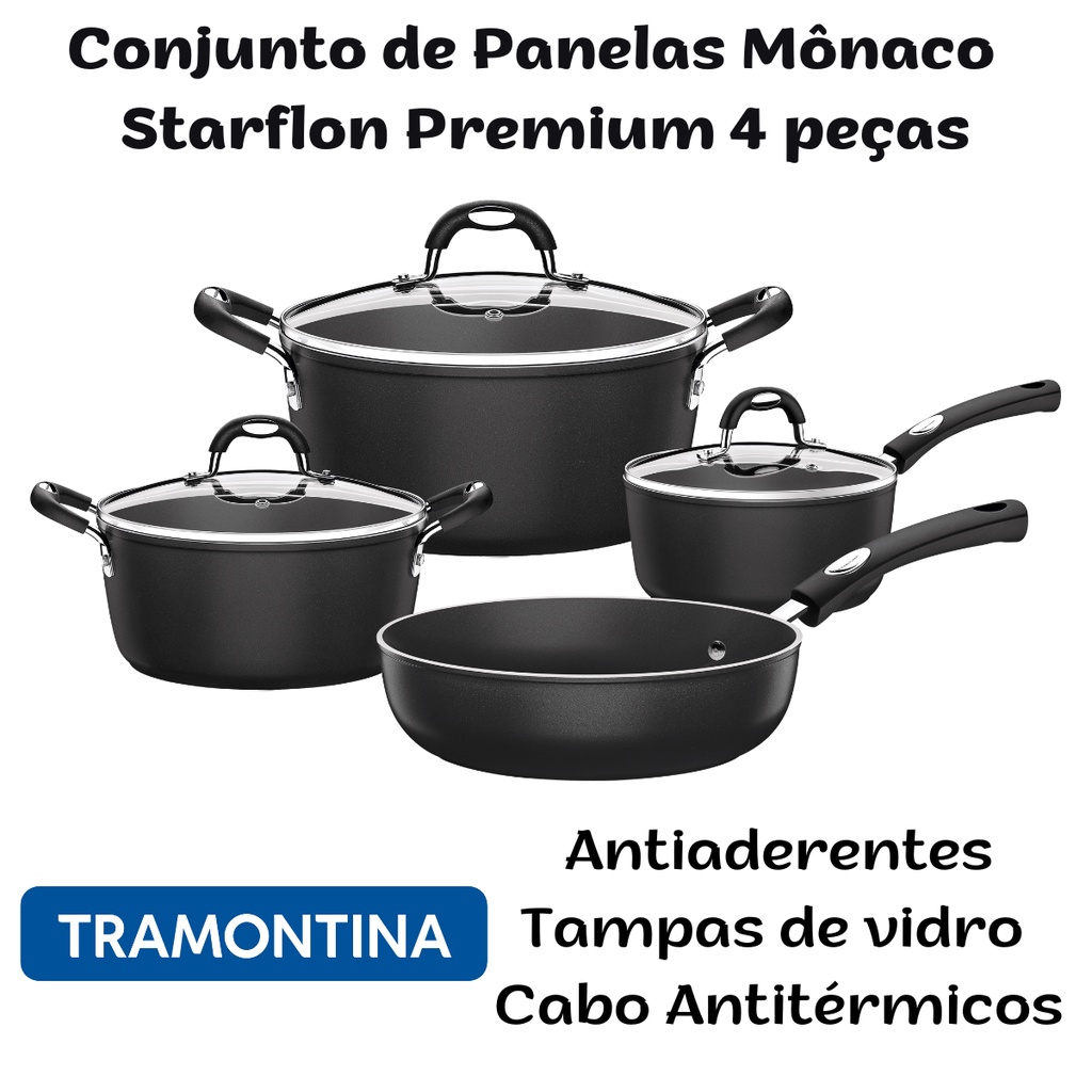 Conjunto de Panelas Tramontina Alumínio 5 peça(s) Mônaco 20899050