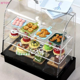 XFTOY 1 : 12 Balcão De Bolo Miniatura Vitrine Gabinete Dollhouse Fruniture Decor HOT