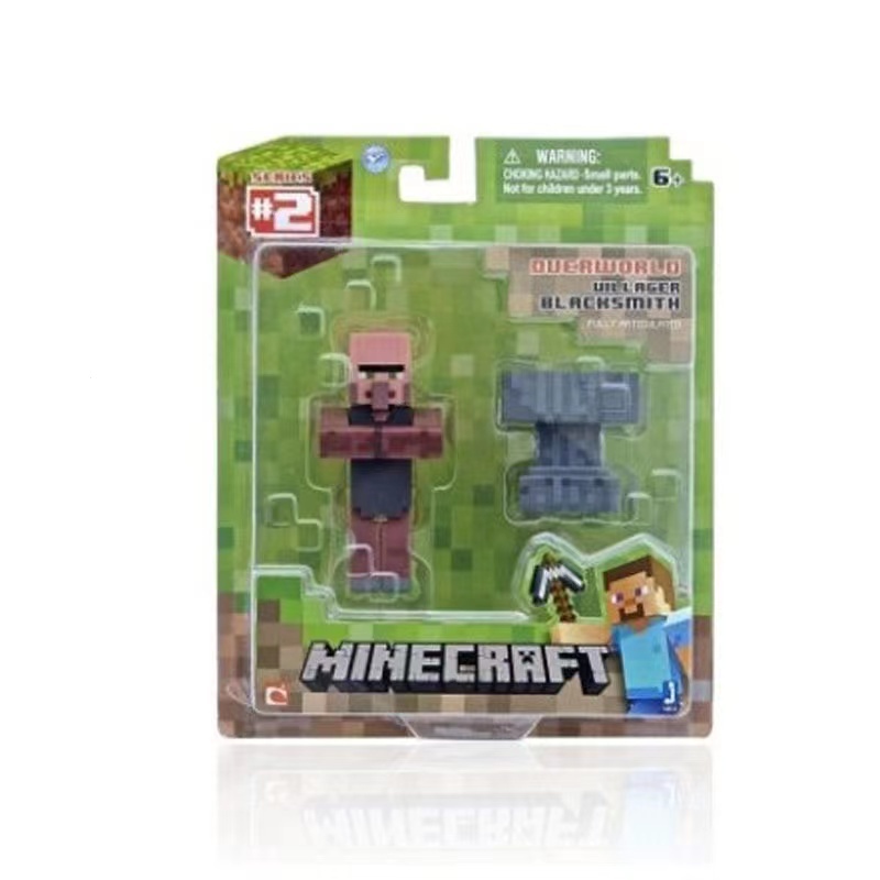 Minecraft Creeper Steve Iron Golem Derma mini-boneca figura modelo ...
