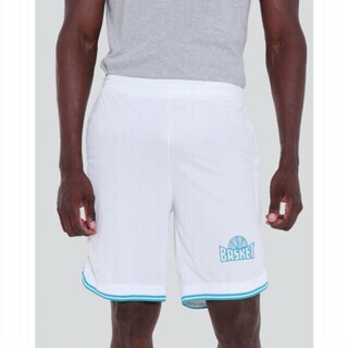 Bermuda Masculina Basquete Branca