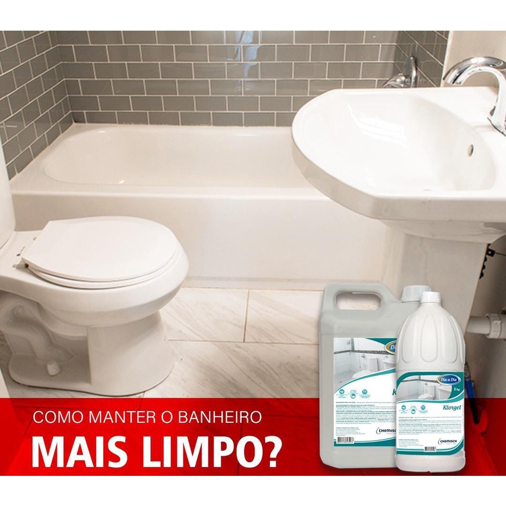 Detergente Klorgel 5L Para Banheiros Encardidos Desengordura | Shopee ...