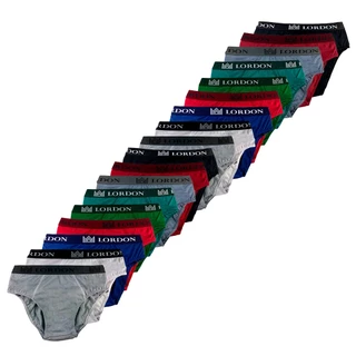 Kit 12 Cuecas Slip Adulto Comum Tradicional Homem Masculino do P ao Plus Size Microfibra Elastico Exposto