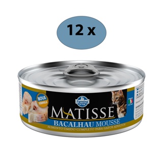 Leve 12 Pague 10 Ração úmida Matisse Gatos Bacalhau Mousse 85g