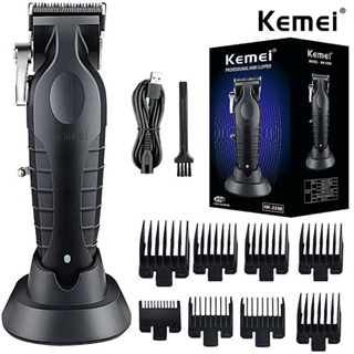 Kemei 2296 Aparador De Cabelo Profissional Fade Men Sem Fio Potente Máquina De Corte Recarregável 7500rpm 2500mah
