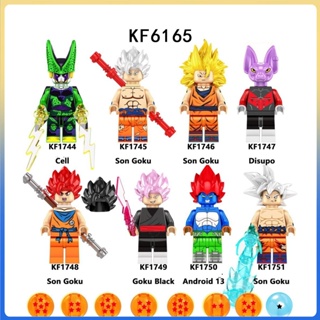 Kf6158 dragon ball z blocos de construção son goku broli gamma vegeta anime  dos desenhos animados