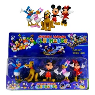 Kit com 5 Bonecos Turma do Mickey Mouse Club House
