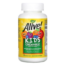 Alive Kids Multivitamínico Infantil 120 Comp - Nature´s Way | Shopee Brasil
