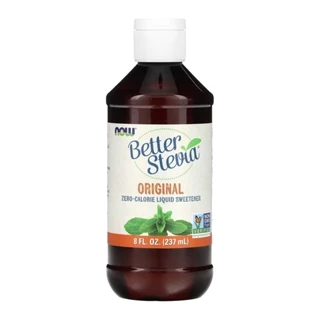 BetterStevia Alcohol Líquido Now Foods Adoçante 237ml