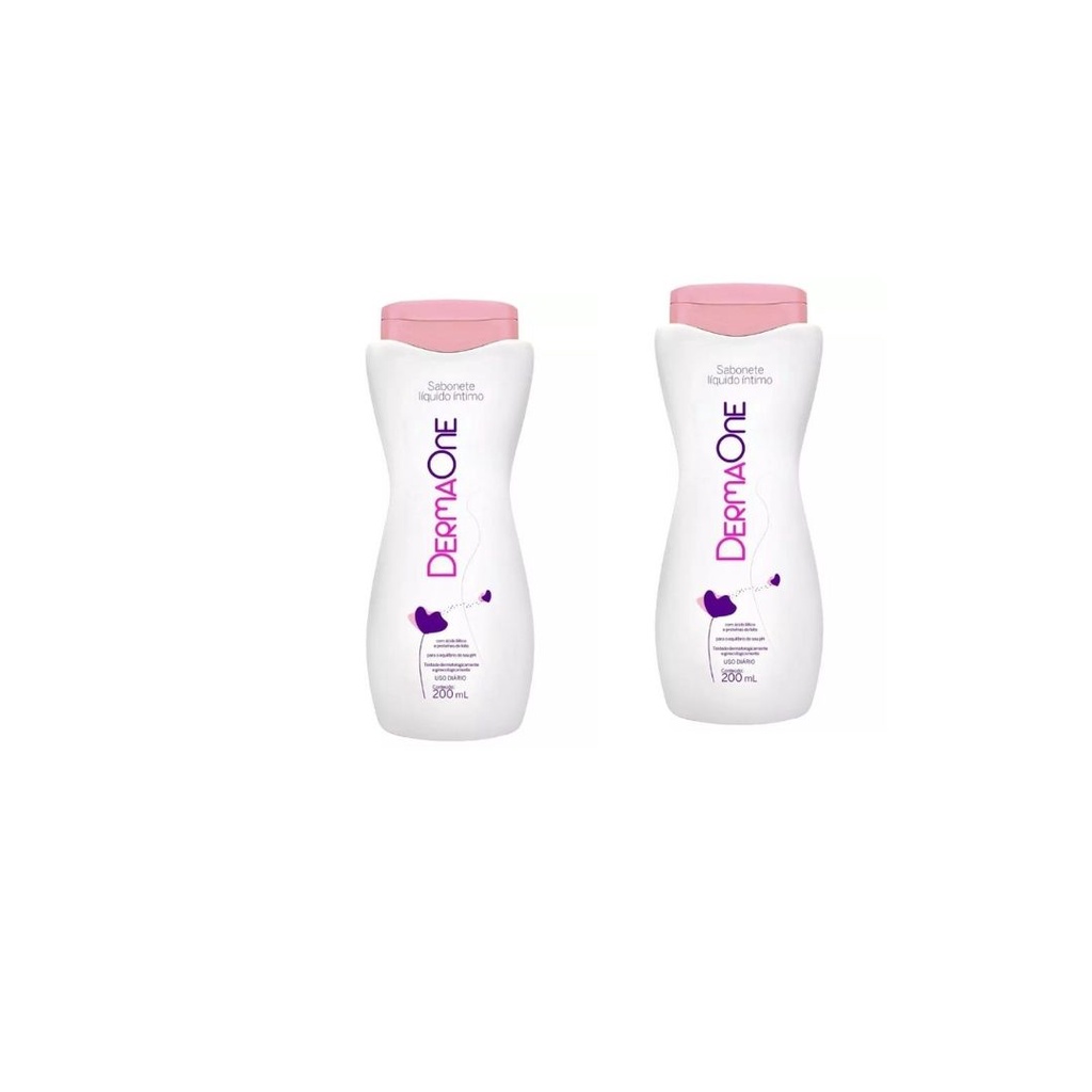 Kit 2 Sabonete Íntimo Derma One 200ml - Cimed | Shopee Brasil