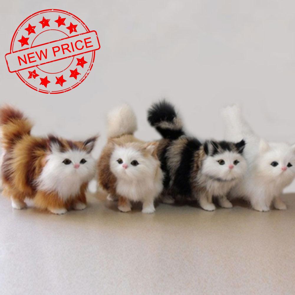 Boneca de pelúcia de gato simulação, modelo de animal de brinquedo realista  Kawaii, gato de pelúcia realista, decoração de casa para amantes de gatos,  crianças, adultos, meninos e meninas