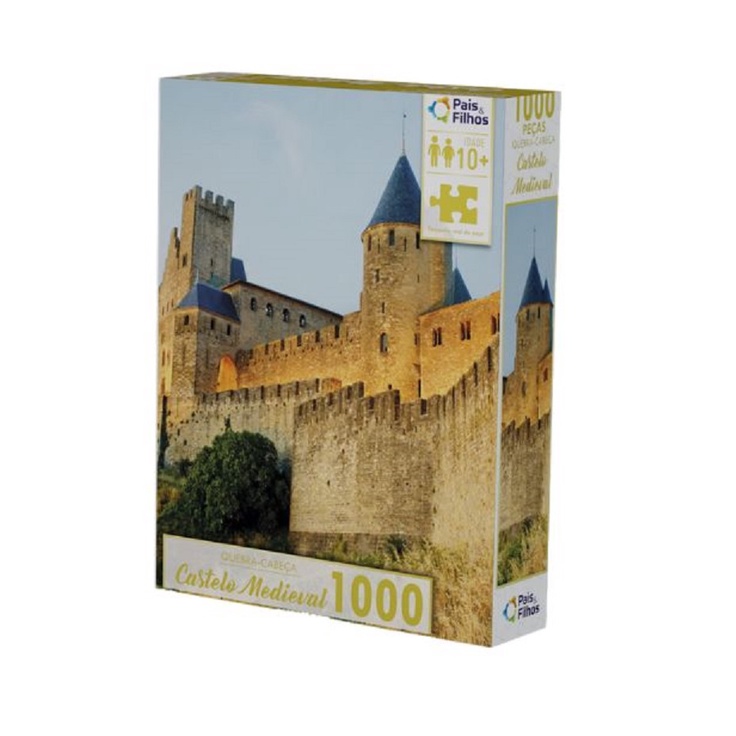 Quebra Cabeça - 1000 Peças - Castelo Medieval - Grow